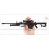 Mini Barrett M82A1 Metal Die Cast Replica 3:1 scale in Black 