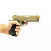 Galaxy G25 K Warrior Full Scale Metal Pistol with Rail in Tan