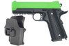 Galaxy G25H Full Scale Metal Pistol - Holster Edition in Radioactive Green