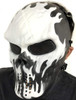 Ghost Skull Full Face Airsoft Mask in White (MA-99-WH)