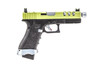 Vorsk EU17 Gas Blowback Pistol in Black With Green Top Slide