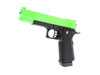 Galaxy G6H M1911 Full Metal Pistol with Holster in Radioactive Green