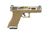 WE Tech T4 Custom EU17 Gas Airsoft Pistol In Tan