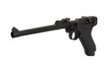 WE-P003 P08 Luger Gas Blow Back Pistol 8" Black 