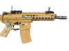 EMG / Knights Armament Airsoft PDW M2 Compact Gas Blowback Rifle in Desert Tan
