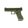 WE G Force T11 Custom EU17 GBB BB Pistol in Green (Gold Barrel)