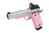 Raven Hi-Capa R14 GBB Pistol with Rails & BDS Sight in Pink/Grey (RGP-03-33-BDS)