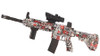 Gel Ball Blaster M416K Full Auto Rechargeable in Graffiti Red