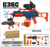 Blue Full Auto Rechargeable Gel Ball Blaster G36C Blue Full Auto Rechargeable Gel Ball Blaster G36C