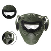 Battle Grey Airsoft Full Face Mask with Plastic Lens