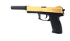 Double Eagle M23 Spring Airsoft Pistol in Gold