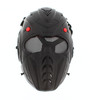 Airsoft Full Face Mask X1 with Mesh Eye Protection in Black