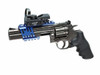 ASG Custom CNC Tactical Rail Mount for Dan Wesson 715 Revolver in Blue on pistol (not inc) ASG Custom CNC Tactical Rail Mount for Dan Wesson 715 Revolver in Blue on pistol (not inc)