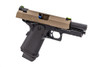 Tan and black Raven Hi-Capa 3.8 Pro Gas Blowback handgun Tan and black Raven Hi-Capa 3.8 Pro Gas Blowback handgun