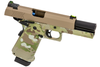Tan-sliding Raven HYDRO Hi Capa 4.3 GBB Pistol in Camouflage