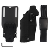 Nuprol Black Out Holster for EU Series Airsoft Pistol with NX300 Flash Lights in Tactical Black