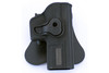 Nuprol Left Handed EU Series Moulded Retention Paddle Tactical Pistol Holster in Black