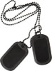 Army Dog Tags in black Army Dog Tags in black
