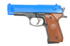 Galaxy G22 Full Metal Spring Powered Airsoft Pistol M92FS in the new style Blue and Black Colour