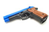 Galaxy G22 Full Metal Spring Powered Airsoft Pistol M92FS in the new style Blue and Black Colour