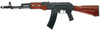 ICS AK74 AEG Metal Airsoft Rifle in Black/Wood Finish