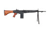 S&T Type 64 AEG Airsoft Support Rifle in Black/Wood Finish