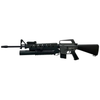 E&C M16a1 with M203 Launcher VN with E-Shooter Mosfet Airsoft AEG Rifle in Black