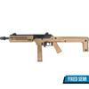Nuprol VMP-2MCR Gas Blowback Airsoft Rifle with Fixed Long Stock in Desert Tan