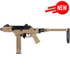 Vorsk VMP-2SC Gas Blowback Airsoft Rifle SMG with Folding Stock in Desert Tan