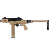 Vorsk VMP-2SC Gas Blowback Airsoft Rifle SMG with Folding Stock in Desert Tan