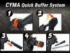 Cyma Platinum CM106A Rapid Strike AEG 9mm Rifle SMG in Black