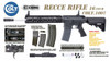 Cyma/COLT.1007 EMG RECCE 16 Gas Blowback Airsoft Rifle with Adjustable Crane Stock in Black