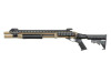 Golden Eagle M8874 - M870 AR Tactical Tri-Shot Gas Pump Action Airsoft Shotgun in Desert Tan