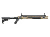 Golden Eagle M8874 - M870 AR Tactical Tri-Shot Gas Pump Action Airsoft Shotgun in Desert Tan