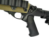 Golden Eagle M8874 - M870 AR Tactical Tri-Shot Gas Pump Action Airsoft Shotgun in Desert Tan