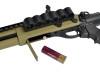 Golden Eagle M8874 - M870 AR Tactical Tri-Shot Gas Pump Action Airsoft Shotgun in Desert Tan