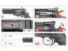 Umarex Elite Force H8R Gen2 CO2 Powered Airsoft Revolver in Black (2.6446)