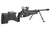 Ares MSR-009 Mid-Range Gas-Powered Bolt Action Airsoft Sniper Rifle with Scope & Bipod in Black
