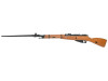 Win Gun Mosin-Nagant M44 Overlord Co2-Powered Bolt Action Airsoft Sniper Rifle with Folding Bayonet in Wood