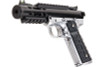 WE Tech GALAXY 1911 Series Gas Blowback Airsoft Pistol in Silver & Black