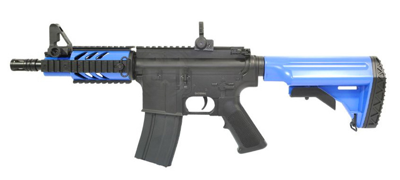 AIR  SOFT  GUN KOMBATKIT: Mini Defender Fully Automatic Electric Airsoft BB Gun Clear