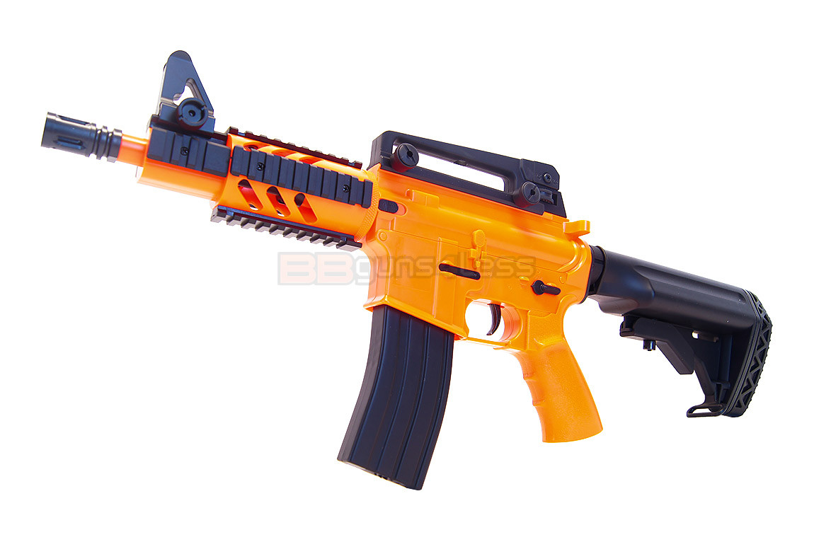 Well D3809 Fully Auto Electric Airsoft gun in Orange bbgunsuk.co.uk