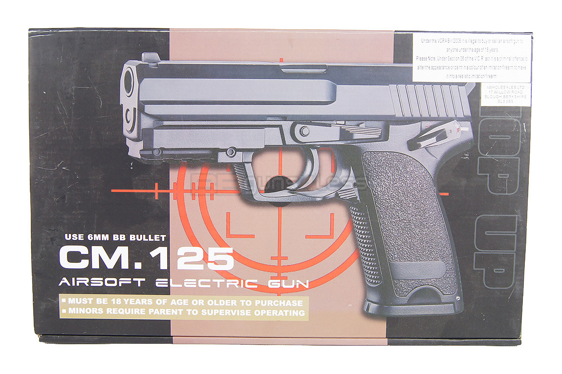 Cyma CM125 Electric Airsoft Pistol AEP bbgunsuk.co.uk