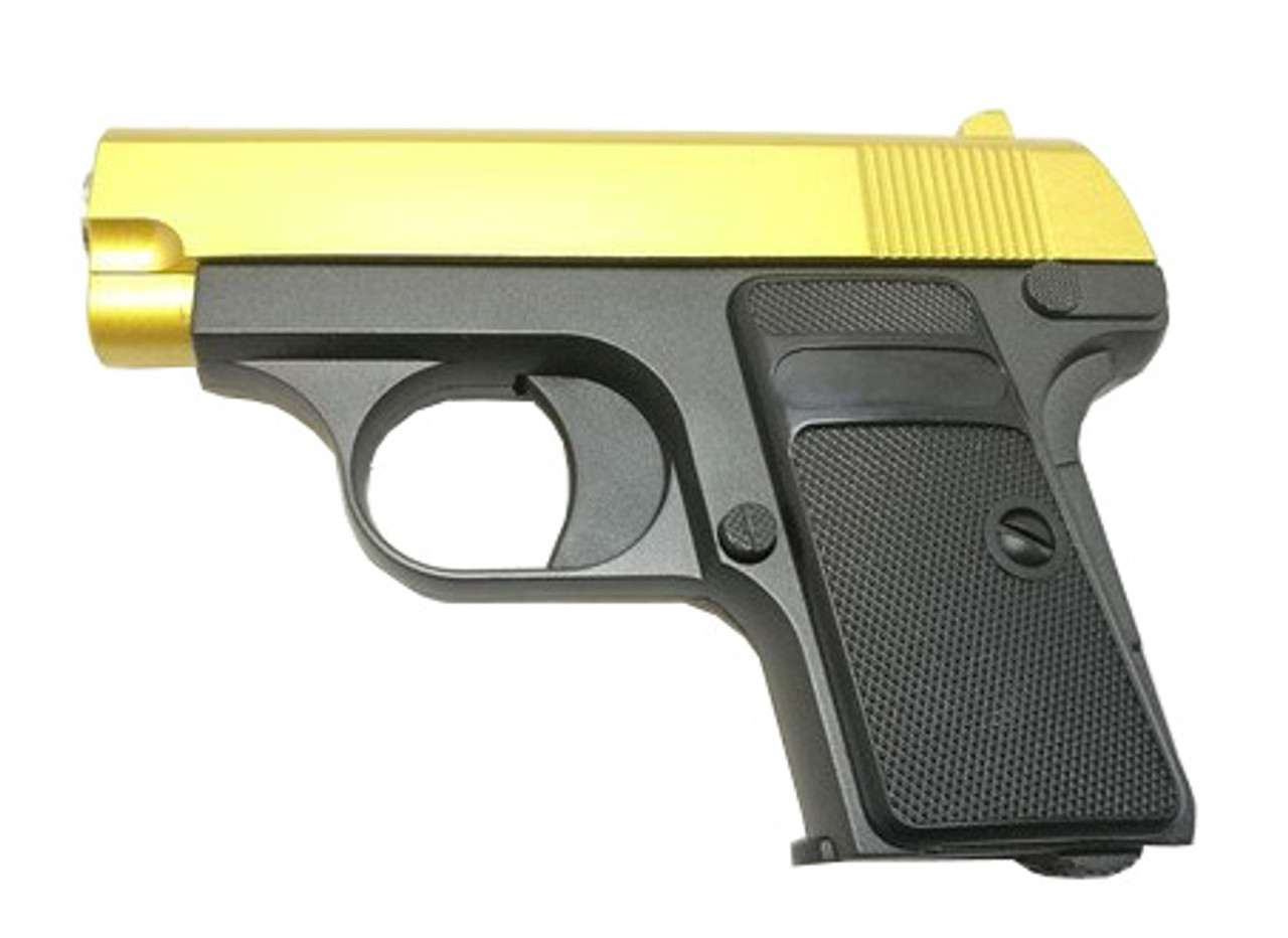 Galaxy G1 Metal Spring Pistol Gun In Gold gunsuk Co Uk