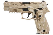 Raven R226 Gas Blowback pistol with Rail in Digital Camo - bbgunsuk.co.uk