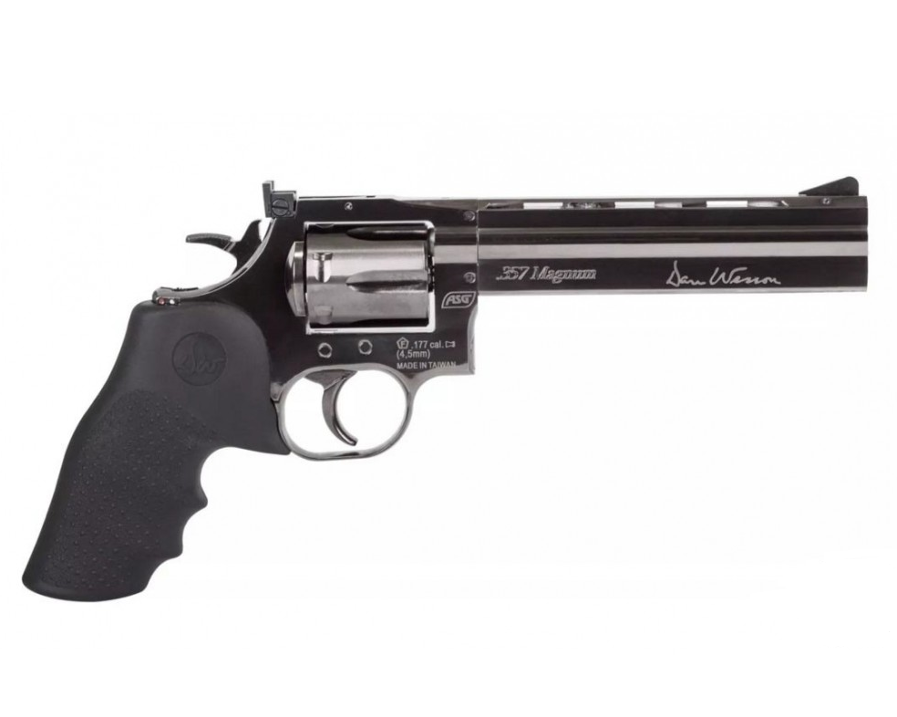 ASG Dan Wesson 715 6" C02 Airsoft Revolver in Steel Finish