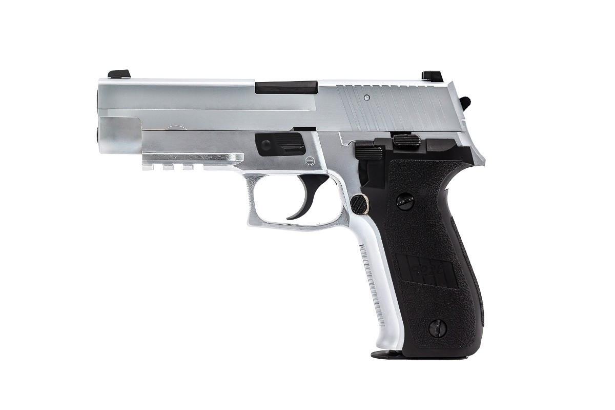 Raven R226 Silver Rail Gas Blowback Handgun - bbgunsuk.co.uk