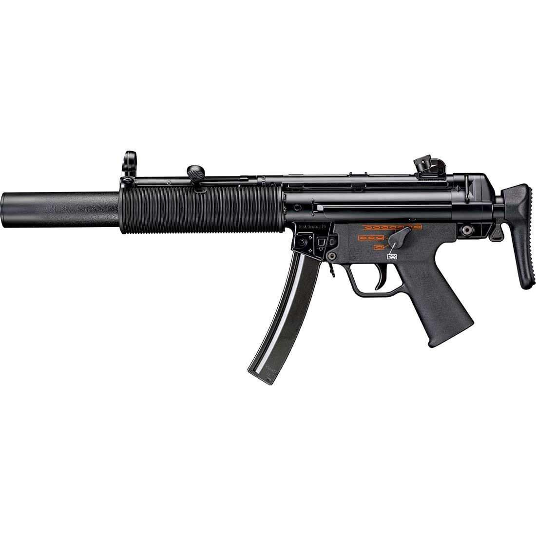 Tokyo Marui MP5-SD6 SMG NGRS Next Gen Recoil AEG Rifle in Black