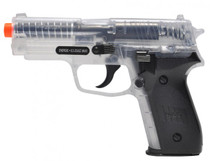 Sig Sauer P228 replica BB gun in clear finish