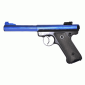 KJ Works Ruger MK1 airsoft Gas pistol in Blue